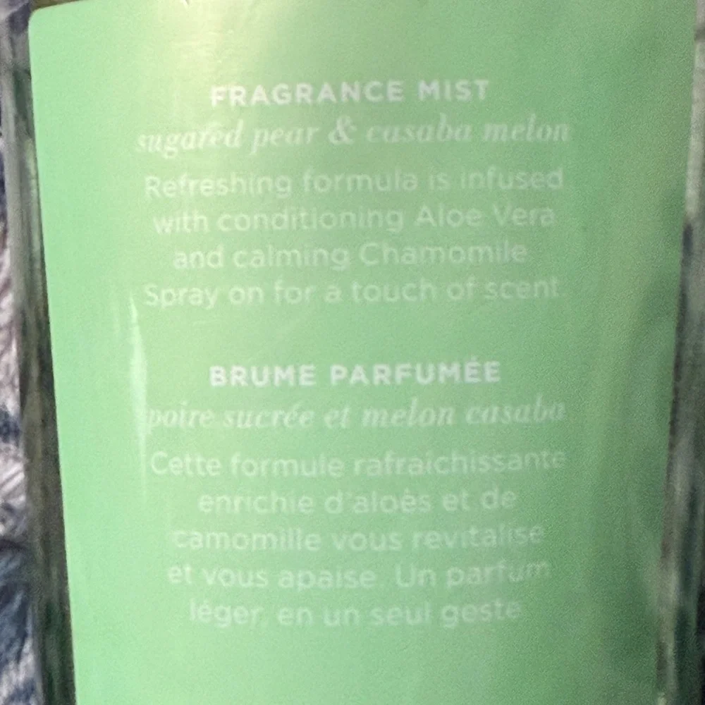 Victoria's Secret Pear Glacé Fragrance Mist - Green & Gold discontinued
